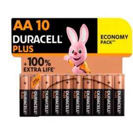 PILES DURACELL PLUS AA 10