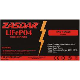 BATTERIE AU LITHIUM FERROPHOSPHATE LIFEPO4 48V 100Ah