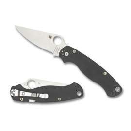 COUTEAU DE POCHE SPYDERCO PARA MILITARY 2 G-10 DARK GRAY MAXAMET